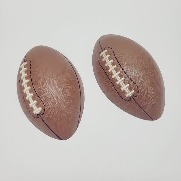 Home Interiors Kids Room Football 3D Plaques Wall Decor MCM Made In USA Lot Of 2 - Picture 1 of 8